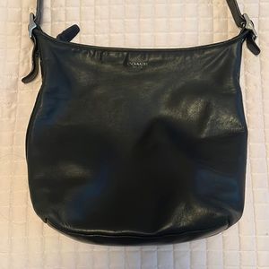 Black Coach Leather Crossbody Bag